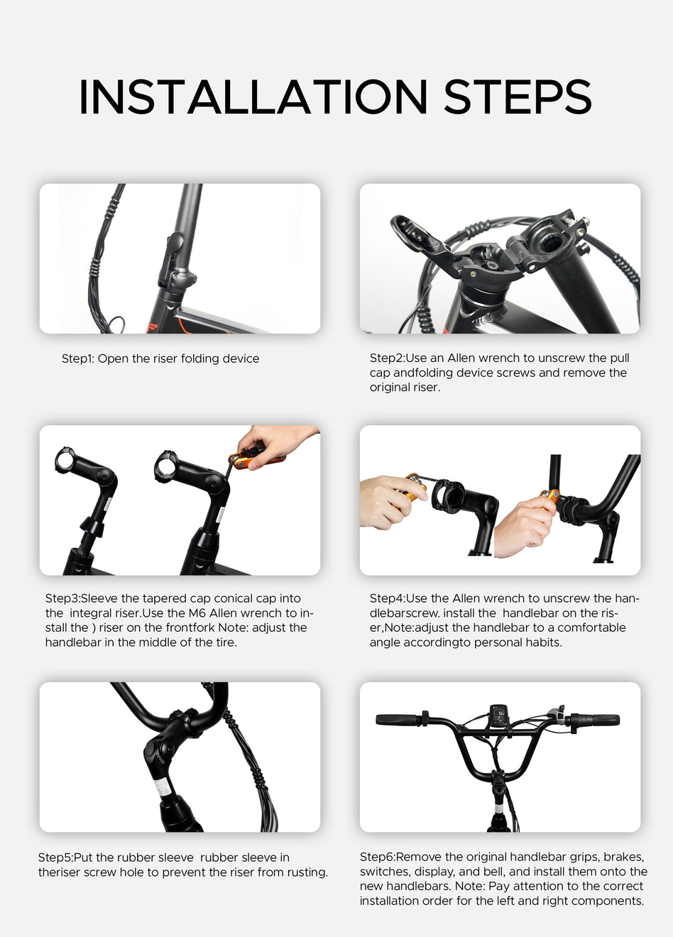Guidon BMX pour EP-2 Boost/EP-2 Pro/Engine X