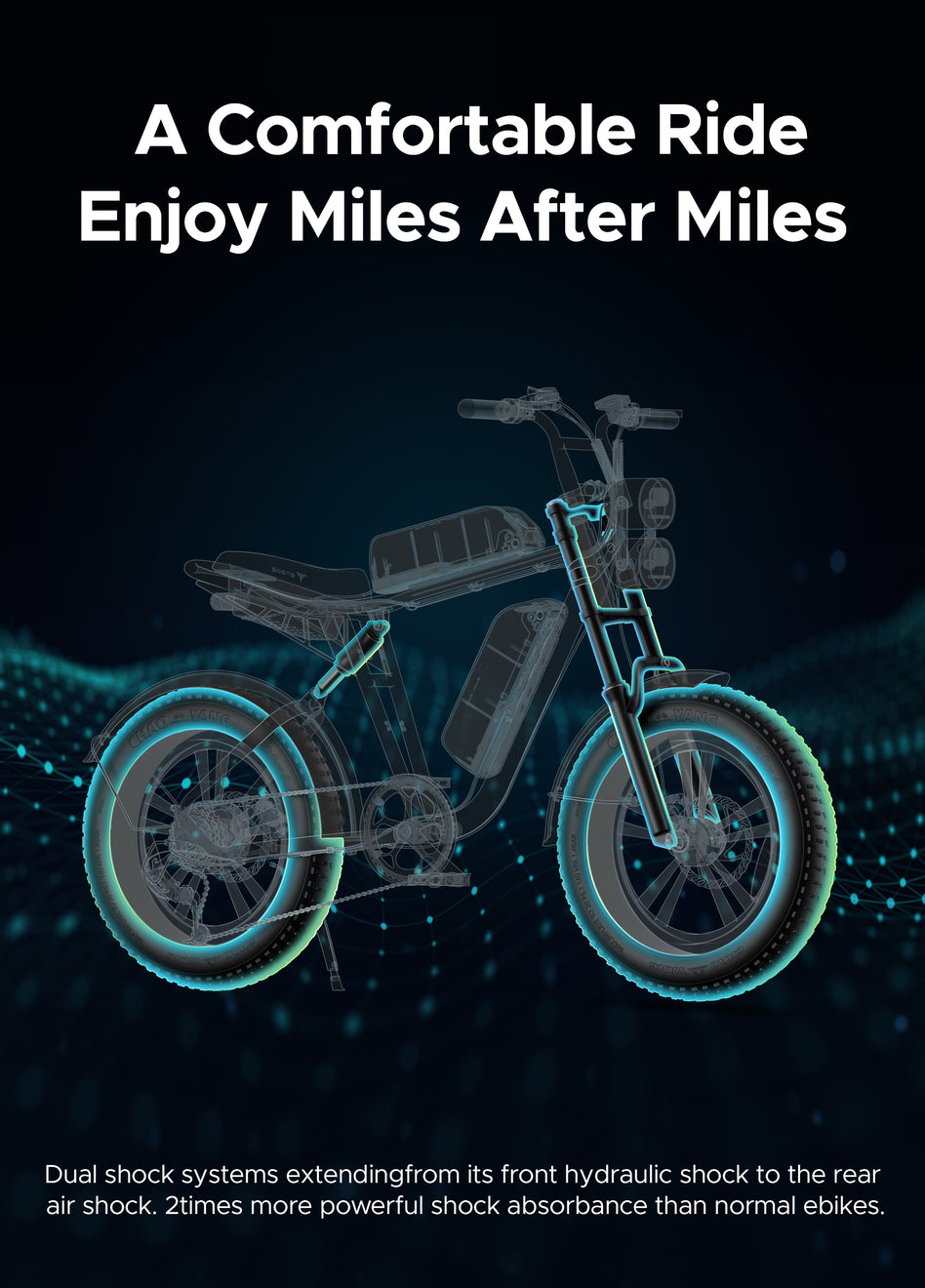 ENGWE M20 E-Bike im Motorrad-Stil