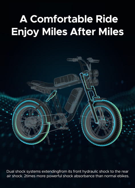 ENGWE M20 E-Bike im Motorrad-Stil