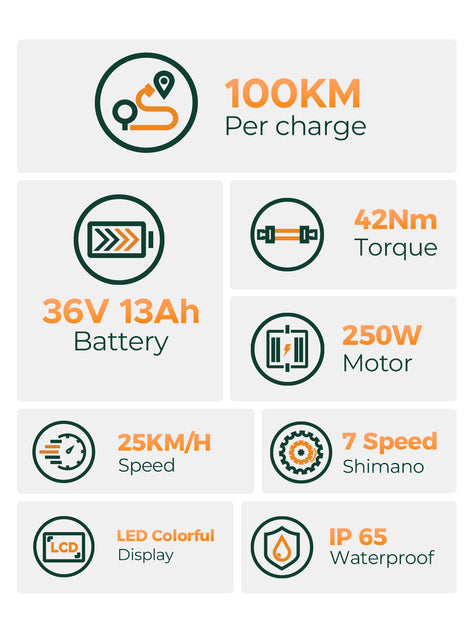 Miejski rower elektryczny MileCity 1 Range
